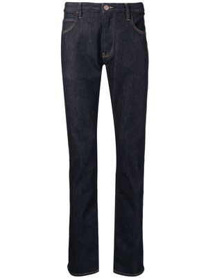 Giorgio Armani slim-cut denim jeans - Blue