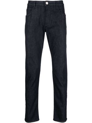 Giorgio Armani slim-cut mid-rise jeans - Blue