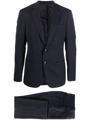 Giorgio Armani slim-fit wool two-piece suit - Blue