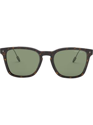 Giorgio Armani square-frame tinted sunglasses - Green