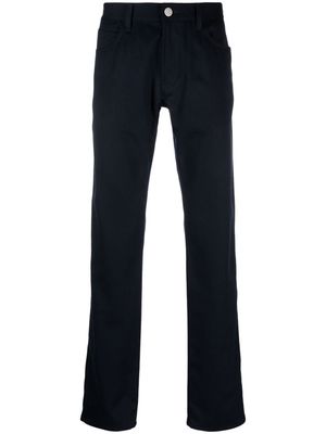 Giorgio Armani straight-leg cashmere trousers - Blue