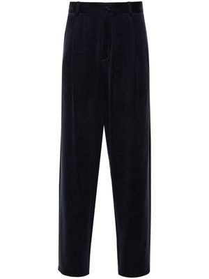 Giorgio Armani straight-leg jersey trousers - Blue