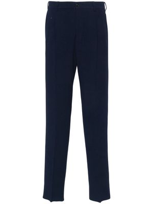 Giorgio Armani textured tapered trousers - Blue