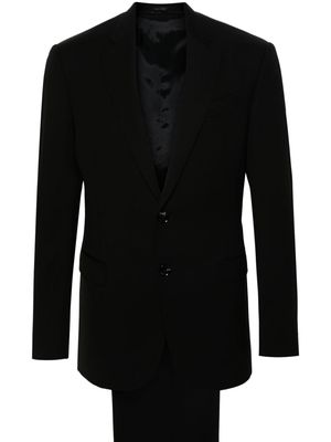 Giorgio Armani twill virgin-wool suit - Black