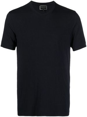Giorgio Armani V-neck jersey T-shirt - Blue