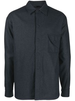 Giorgio Armani wool shirt jacket - Blue