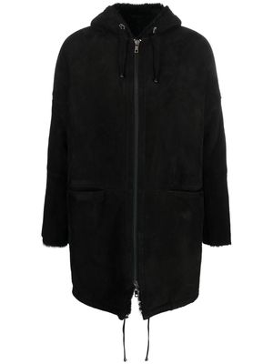Giorgio Brato hooded shearling jacket - Black