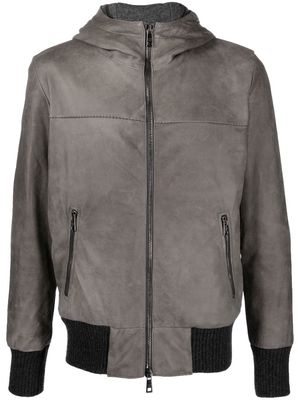 Giorgio Brato hooded zipped-up jacket - Grey