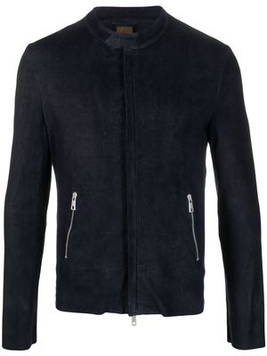 Giorgio Brato lightweight leather jacket - Blue