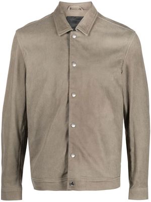 Giorgio Brato long-sleeve shirt jacket - Grey
