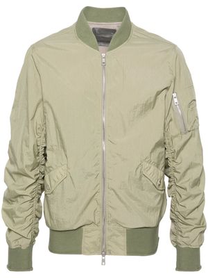 Giorgio Brato ruched-detailed bomber jacket - Green