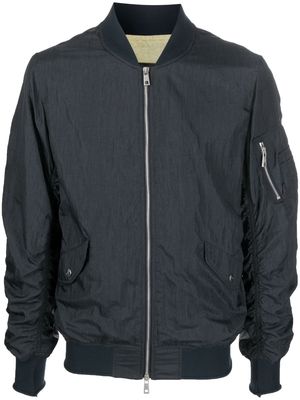 Giorgio Brato stand-up collar zip-up bomber jacket - Blue