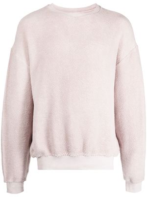 Giorgio Brato textured cotton sweatshirt - Pink