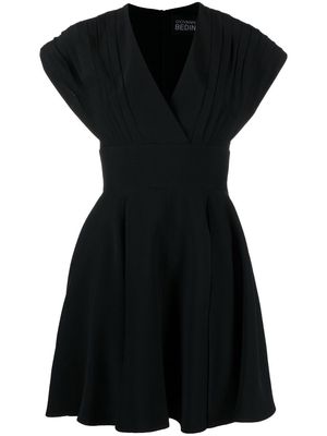 Giovanni Bedin V-neck fitted dress - Black