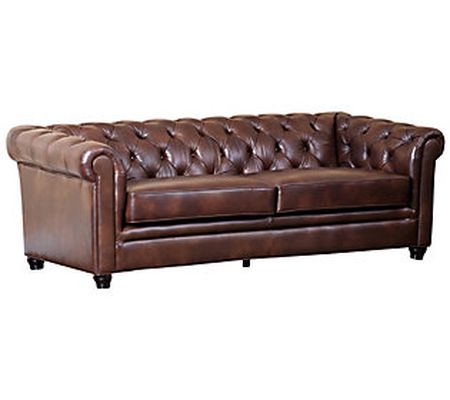 Giovanni Tufted Leather Sofa by Abbyson Living