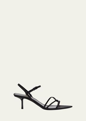 Giqua Silk Ankle-Strap Sandals