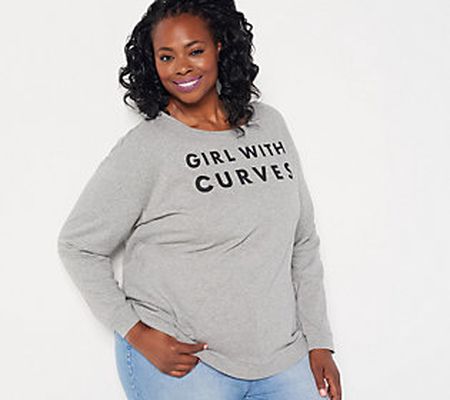 Girl With Curves French Terry Sweatshirt