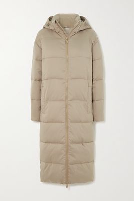 Girlfriend Collective - Hooded Padded Recycled Shell Puffer Coat - Gray