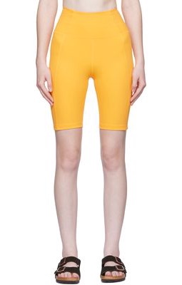 Girlfriend Collective Orange High-Rise Bike Shorts