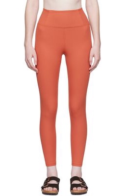 Girlfriend Collective Red Rib High-Rise Leggings