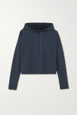 Girlfriend Collective - Reset Stretch Recycled-jersey Hoodie - Blue