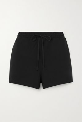 Girlfriend Collective - Reset Swing Stretch-recycled Jersey Shorts - Black
