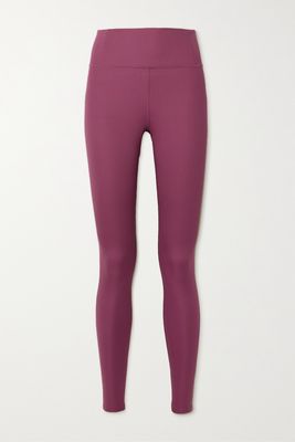 Girlfriend Collective - Ribbed Stretch Recycled Leggings - Purple
