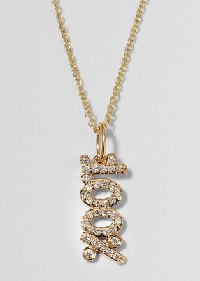 Girl's 100% Diamond Charm Necklace