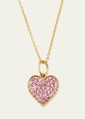 Girl's 14k Gold Heart Charm Necklace