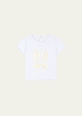 Girl's 4G Star Jersey T-Shirt, Size 6M-3
