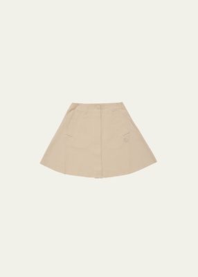 Girl's A-Line Twill Skirt, Size 4-16Y