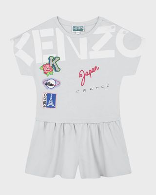 Girl's All-In-One Journey Jersey Romper, Size 6-12