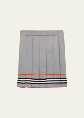 Girl's Amelia Striped Knit Mini Skirt, Size 3-14