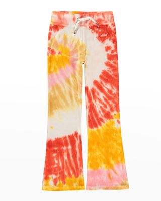 Girl's Annie Tie Dye Velour Pants, Size 2-6