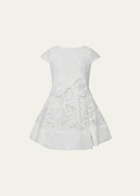Girl's Ava Lace Bow Dress, Size 4-16