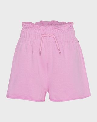 Girl's Ayla Paper Bag Shorts, Size 8-16