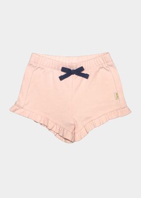 Girl's Baby Cece Ruffle Shorts in Light Pink, Size 6M-24M