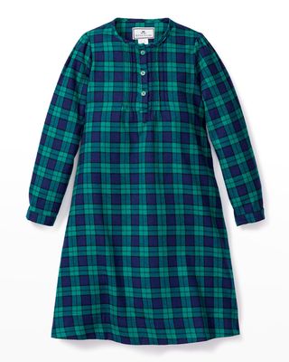 Girl's Beatrice Highland Tartan Nightgown, Size 6M-14