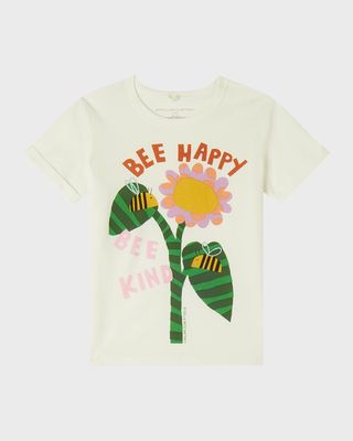Girl's Bee Happy Bee Kind Printed T-Shirt, Size 4-12