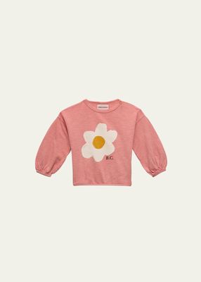Girl's Big Flower Graphic T-Shirt, Size 6M-24M