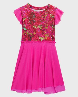 Girl's Bougainville Princess Dress, Size 7-12
