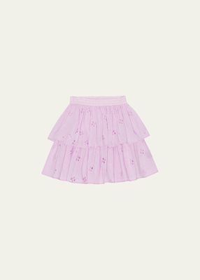 Girl's Brigitte Tiered Skirt, Size 3T-6