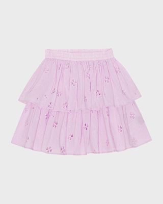 Girl's Brigitte Tiered Skirt, Size 7-12