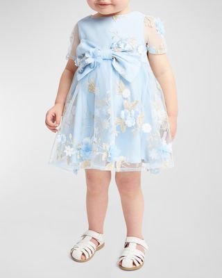 Girl's Bronte Floral Mini Dress, Size 6M-3T