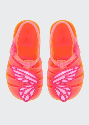 Girl's Butterfly Jelly Caged Sandals, Baby/Toddlers