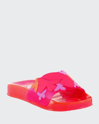 Girl's Butterfly Jelly Pool Slides, Toddler/Kids