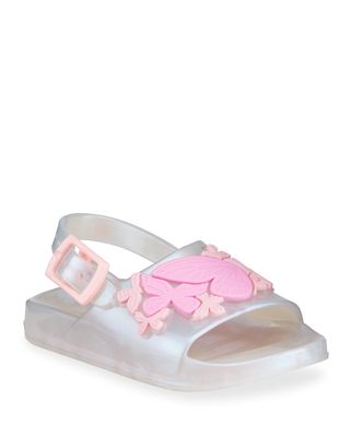 Girl's Butterfly Jelly Slides, Baby/Toddlers