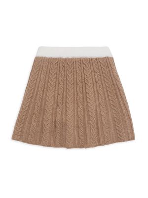 Girl's Cable Skirt - Tea Leaf Combo - Size 7 - Tea Leaf Combo - Size 7