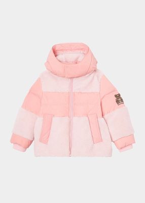 Girl's Calder Puffer Fleece Jacket, Size 3-12