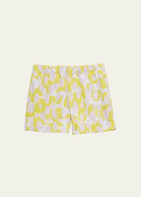 Girl's Camo-Print Fleece Shorts, Size 5-16